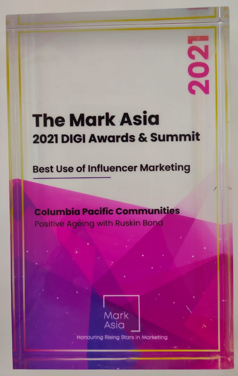 Columbia Pacific got The Mark Asia 2021 Digi Awards for the best use of influencer marketing